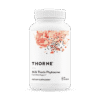 Bottle of Thorne Milk Thistle Phytosome dietary supplement with liver detox support, containing 90 capsules.