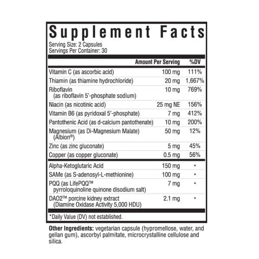 Seeking Health Histamine Nutrients (formerly Histamine Block Plus) - 60 Caps - Image 2