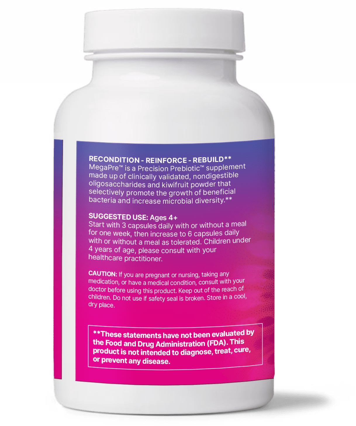 Microbiome Labs MegaPre - Dairy Free, 180 capsules - Image 4