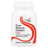 Bottle of Seeking Health Trace Minerals Complex dietary supplement with 30 iron-free capsules.