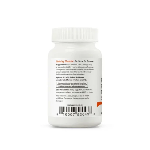 Seeking Health Hydroxo B12 with Folinic Acid - Image 3