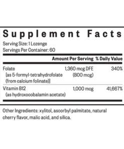 Alternative view of Seeking Health Hydroxo B12 with Folinic Acid