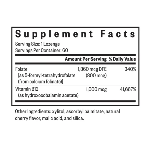 Seeking Health Hydroxo B12 with Folinic Acid - Image 2