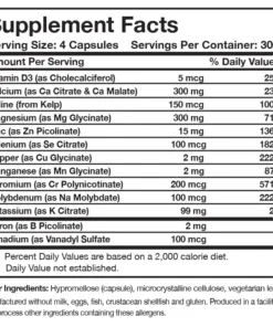 Alternative view of Researched Nutritionals Core Minerals - 120 Caps
