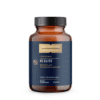 Amber bottle with black cap containing Quicksilver Scientific Liposomal H2 Elite molecular hydrogen additive dietary supplement, 60 tablets.