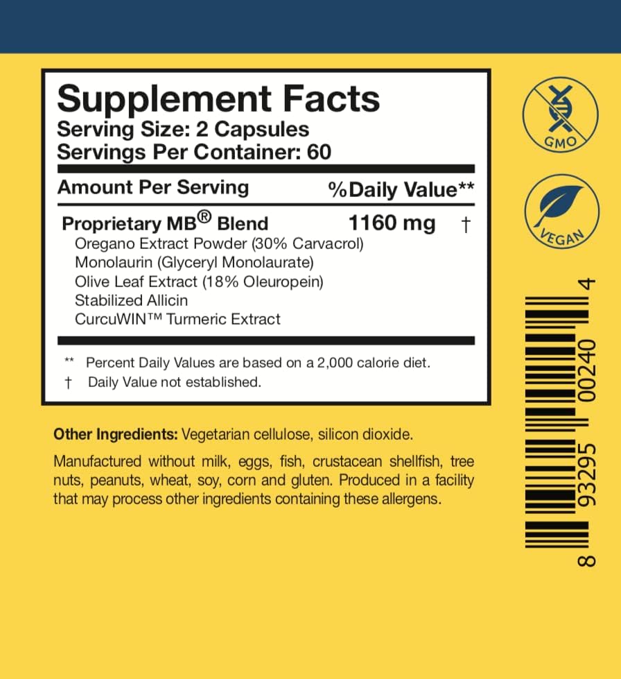 Researched Nutritionals Microbinate 120 caps - Image 2