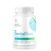 Bottle of Dentalflora Daily Oral Probiotics dietary supplement with 30 mint tablets by Biocidin Botanicals.