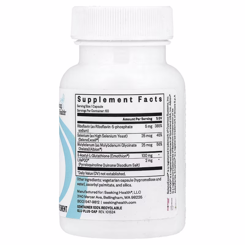 Seeking Health Glutathione with Cofactors (60 Capsules) - Image 3