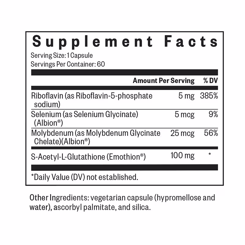 Seeking Health Glutathione with Cofactors (60 Capsules) - Image 2