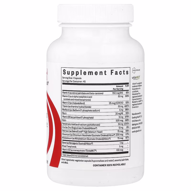 Seeking Health Optimal Multivitamin Sensitive (45 Capsules) - Image 3