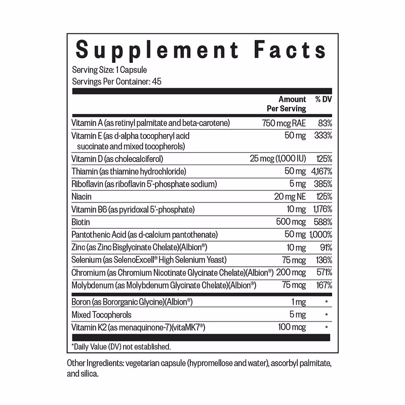 Seeking Health Optimal Multivitamin Sensitive (45 Capsules) - Image 2