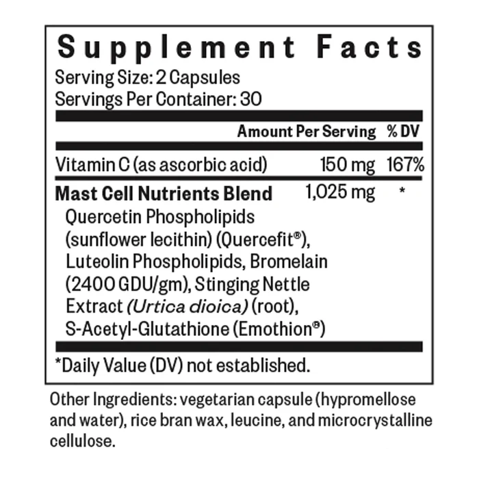 Seeking Health Mast Cell Nutrients - 60 Caps - Image 2