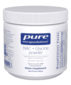 Pure Encapsulations NAC + Glycine Powder 159g - Peach, Ginger