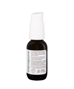 Brown glass dropper bottle labeled Therapure, containing a liquid glutathione supplement