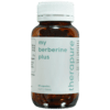 Amber bottle of Therabpure berberine plus capsules with a white cap and label stating 60 capsules