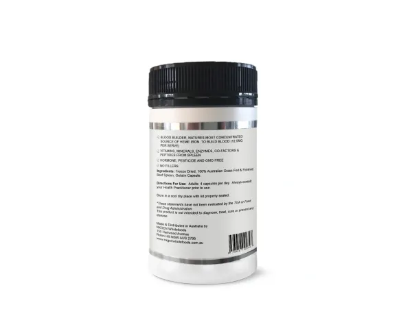 NXGEN Beef Spleen 160 caps - Image 3