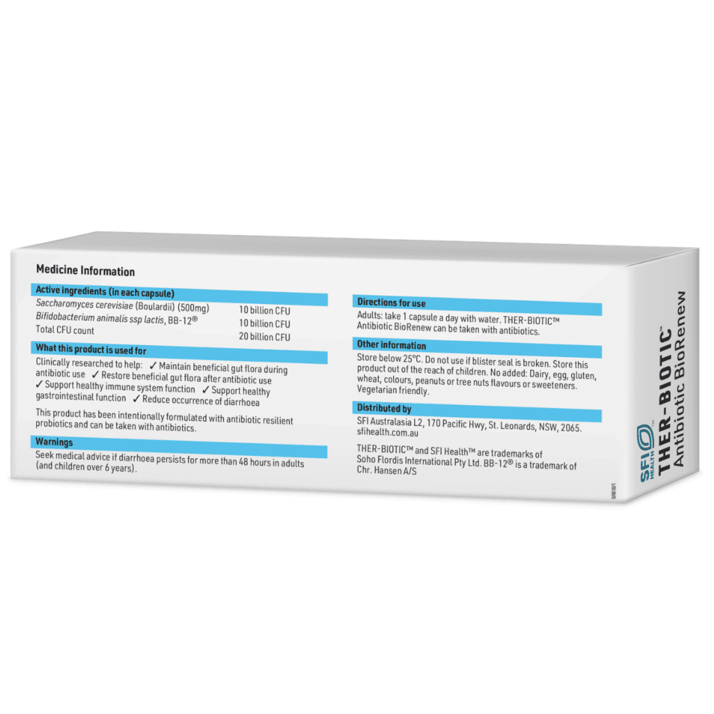 SFI Health Antibiotic BioRenew - 15 capsules - Image 2